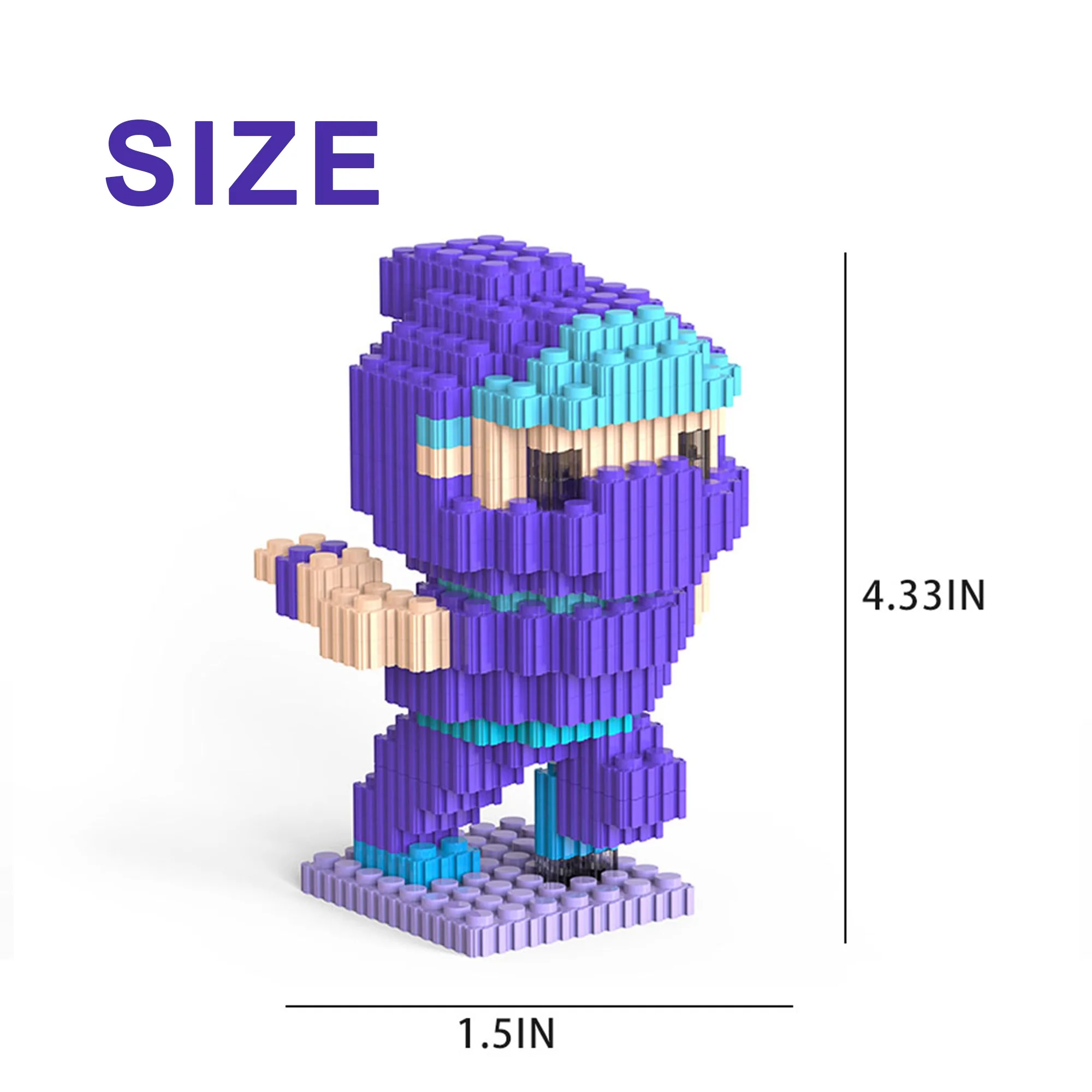 Wholesale Puzzle creative ninjas building block  set - Small Particles Toy Micro Block