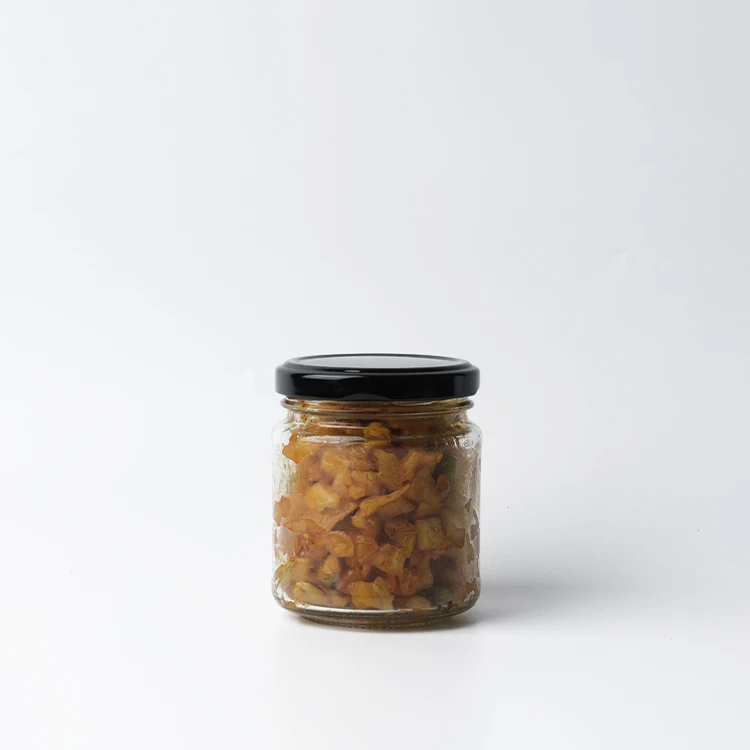 Wholesale 100ml 200ml 350ml 400ml 500ml 650ml Round Glass Food Storage Jars Jam Honey Hot Sauce Bottles with Metal Screw Lids