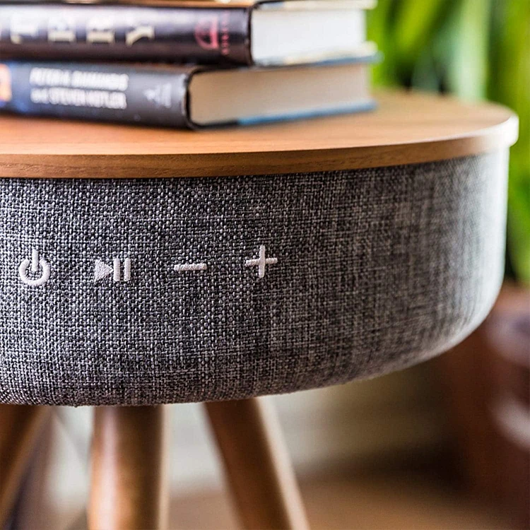 
Portable Speaker Coffee Table With Blutooth Wireless Charger 