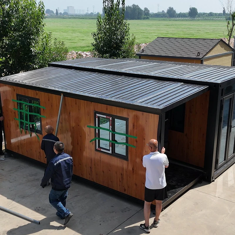 australia 20ft  shipping prefab 2 bedroom luxury expandable folding container house with bathroom & kitchen