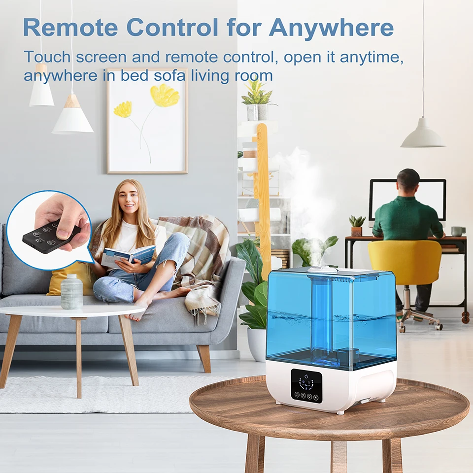 Air Humidifier Cool Mist Indoor Home Water Diffuser Oil Humidifier Large Capacity 5L for Large Room