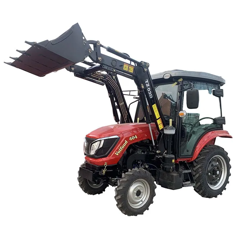 Farm tractor Price 40hp 4wd wheel tractors with front end loader  made in China