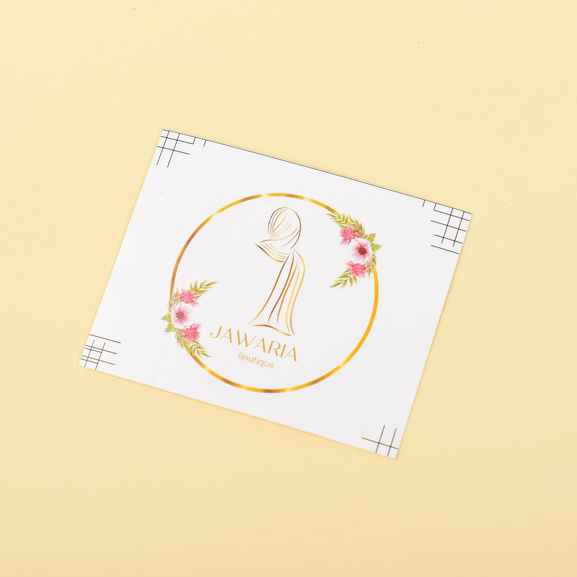 Manufacture custom stickers logo printing vinyl sticker paper sticker label roll