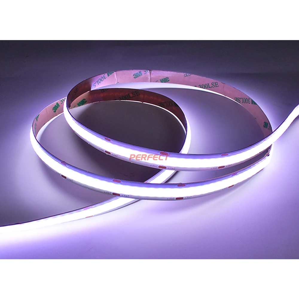 Wholesale High Density Dotless Cob RGB Led Strip DC24V DC12V  Flexible Rgb Led Strip light