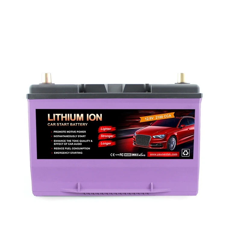 Lithium Car Battery 12V 100Ah Stop Start 1000CCA Super light weight Maintenance free Lithium Cranking Car LiFePO4 Battery