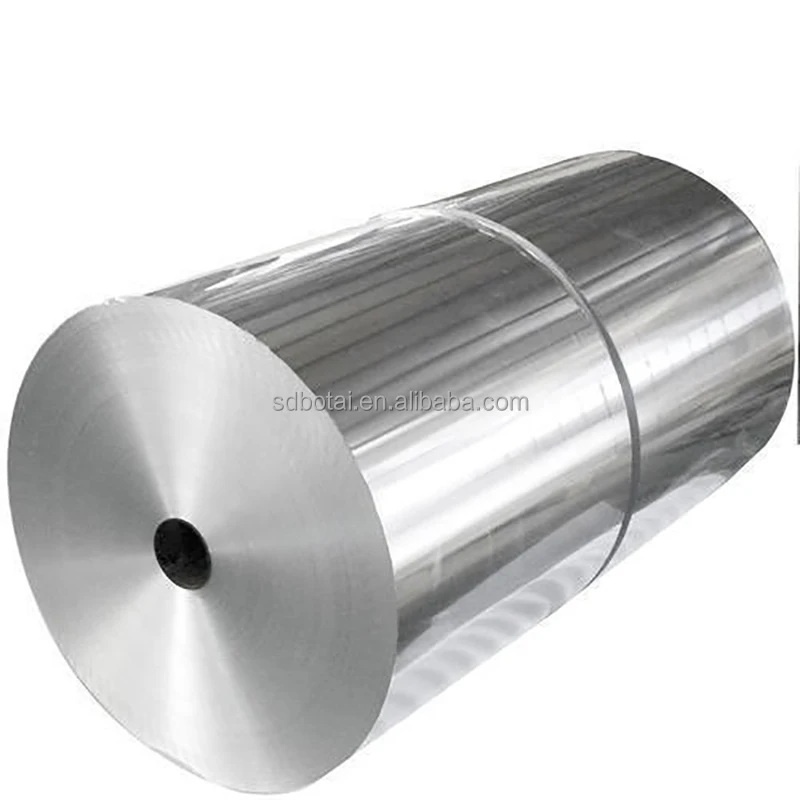 Turkish Factory-Supplied Jumbo Roll Aluminium Foil 7 8 10 20 Micron 8011 O Aluminum Coated for Food Use