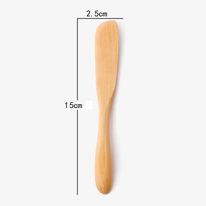 
Kitchen tableware handmade mini small japanese butter cheese cake jam knife wooden set 