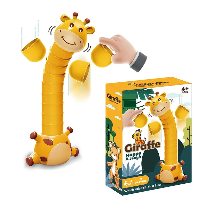 BGL Kids Board Games Family Travel Toy Building Blocks Giraffe Balance Game For children
