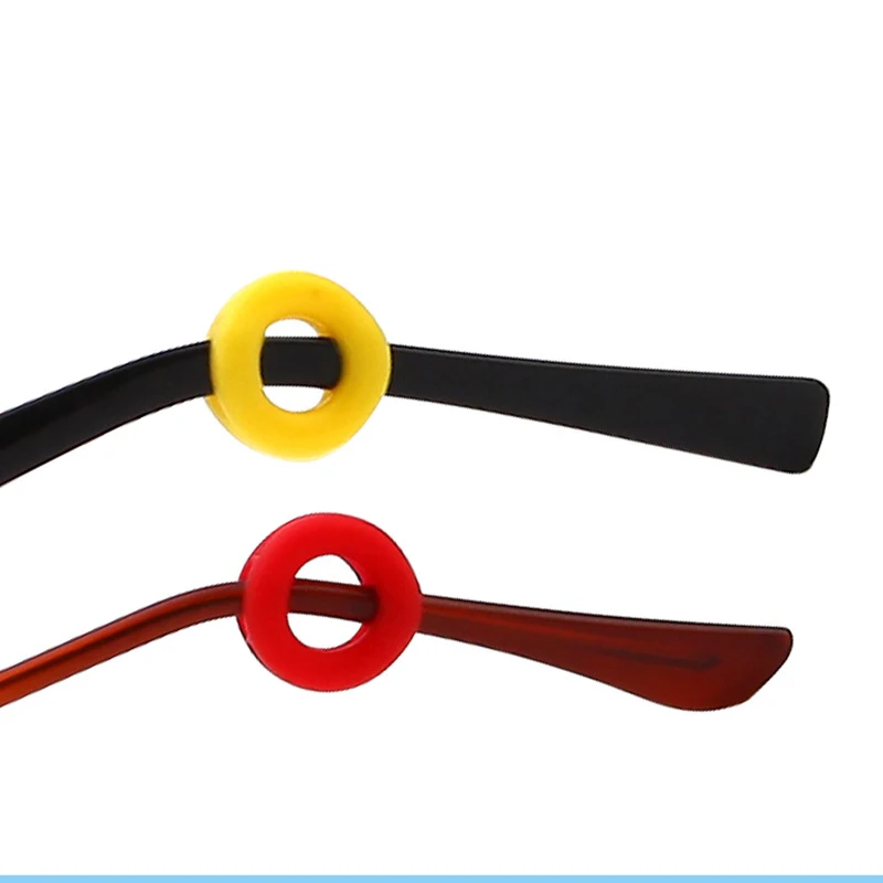 Round Shape Anti Slip Rubber Eyeglass Temple Holder Ear Hooks Eyeglass Holder Multicolor Glasses Tips Ear Grip