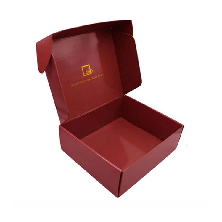 Free Design Custom Red Christmas Decoration Chocolate Candy Gift Packaging Corrugated Paper Box for Christmas Gift