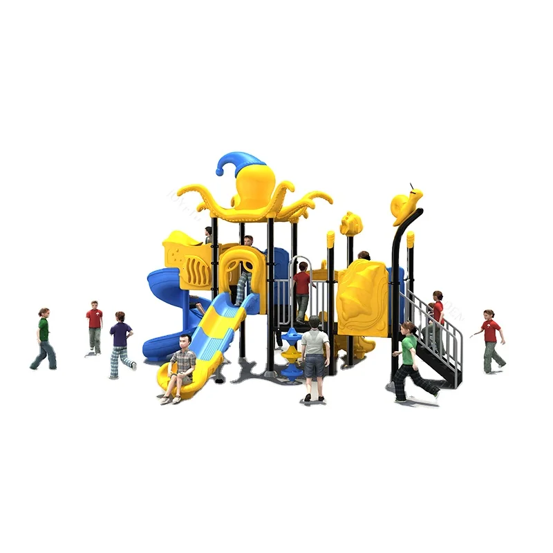 unique design attractive Outdoor interesting children amusement park slide outdoor playground guangzhou for commercial use