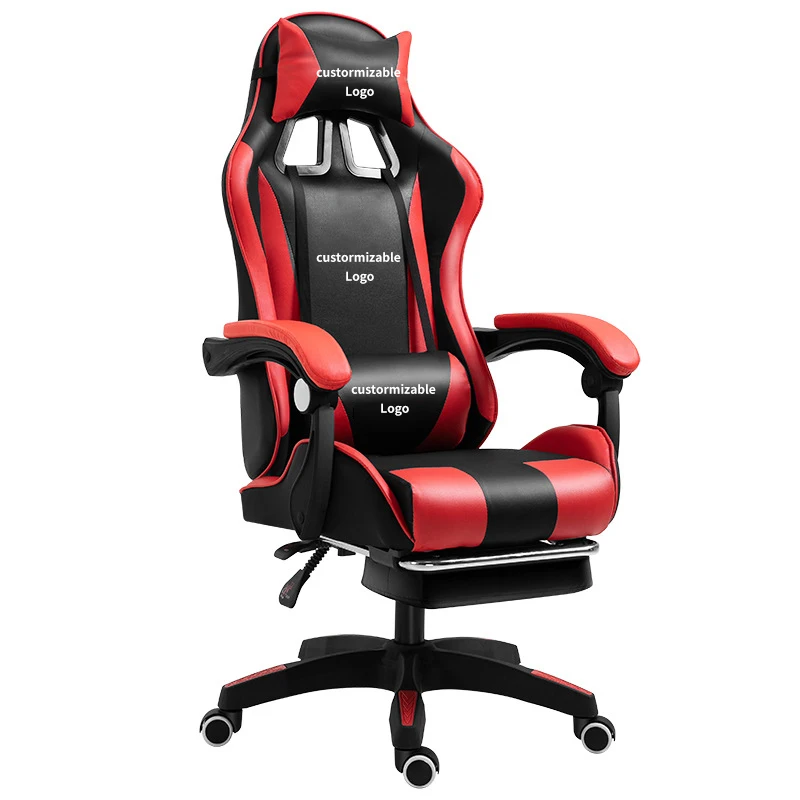 Качественное заводское эргономичное гоночное игровое кресло RGB с динамиками из искусственной кожи вращающееся офисное