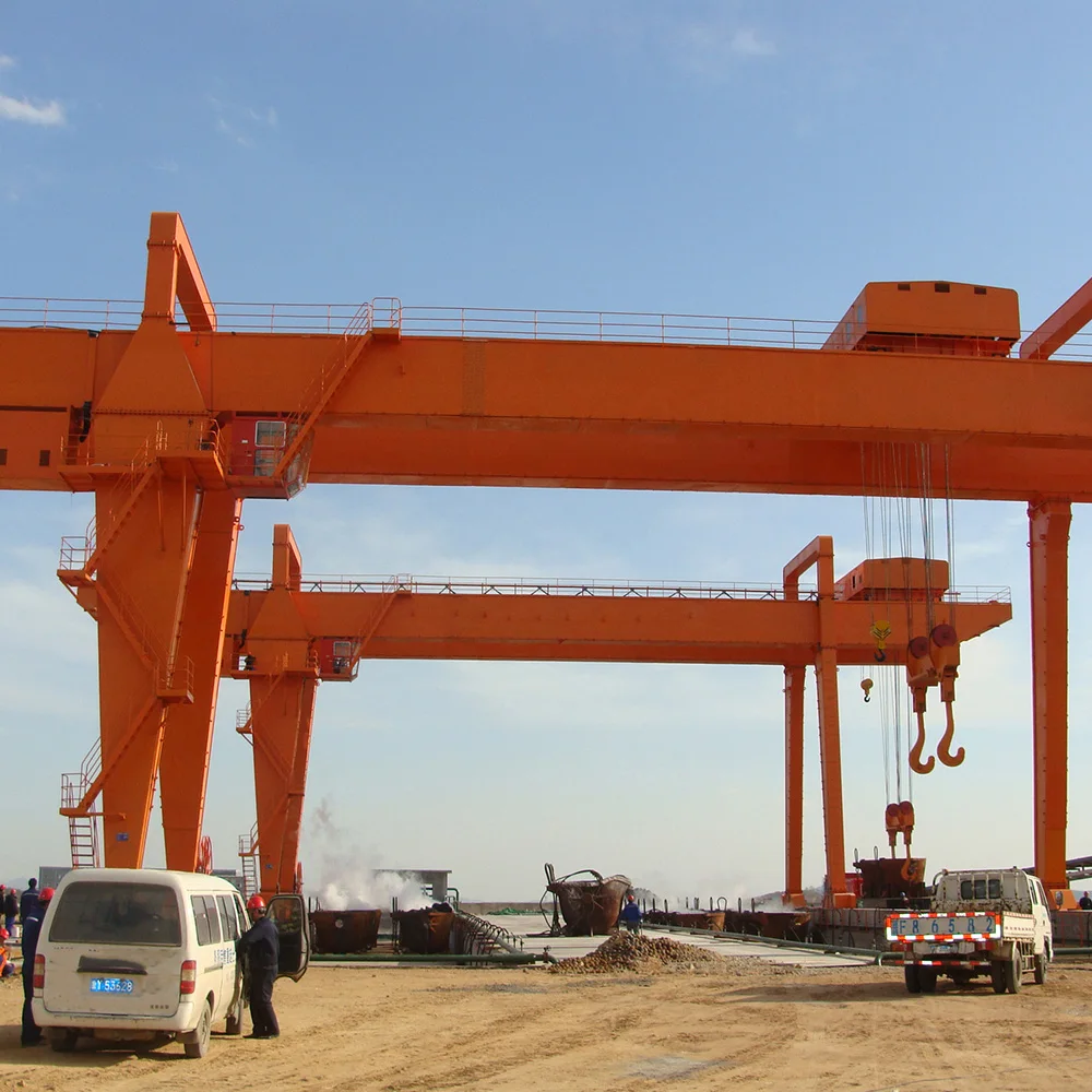 Durable High Quality Cabin Control Winch Trolley Gantry Crane 70ton