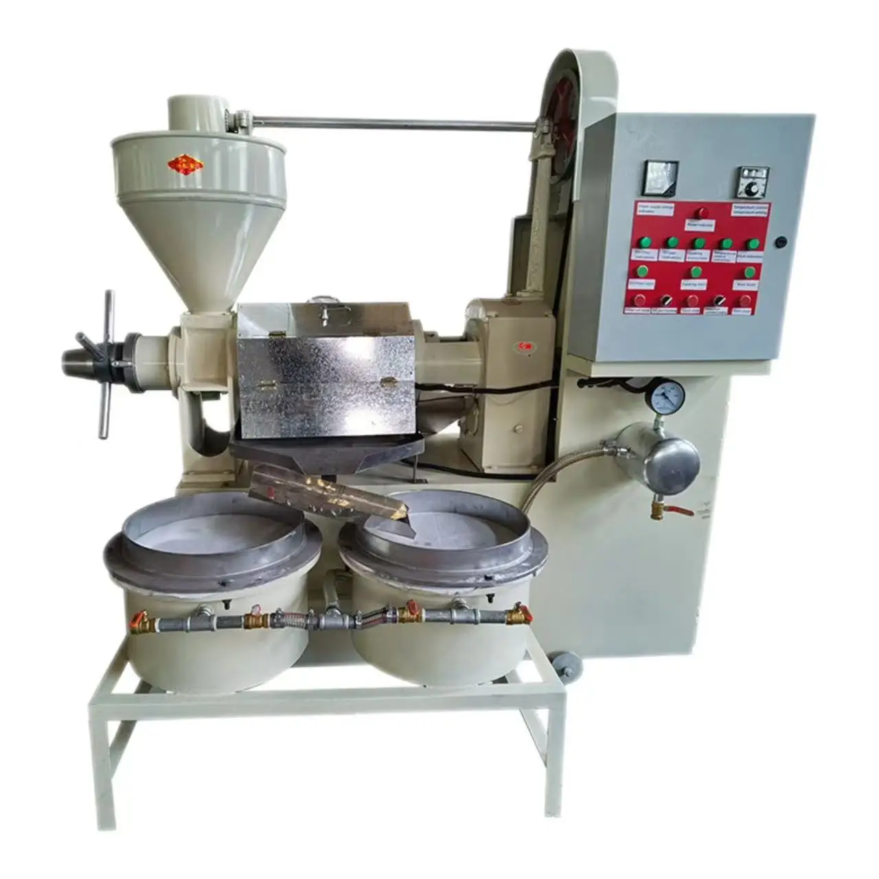 6YL-100 Automatic Combined Oil Press Machine Sunflower Coconut Mustard Olive Avocado & Soybean Oil Filter Pressing Machine