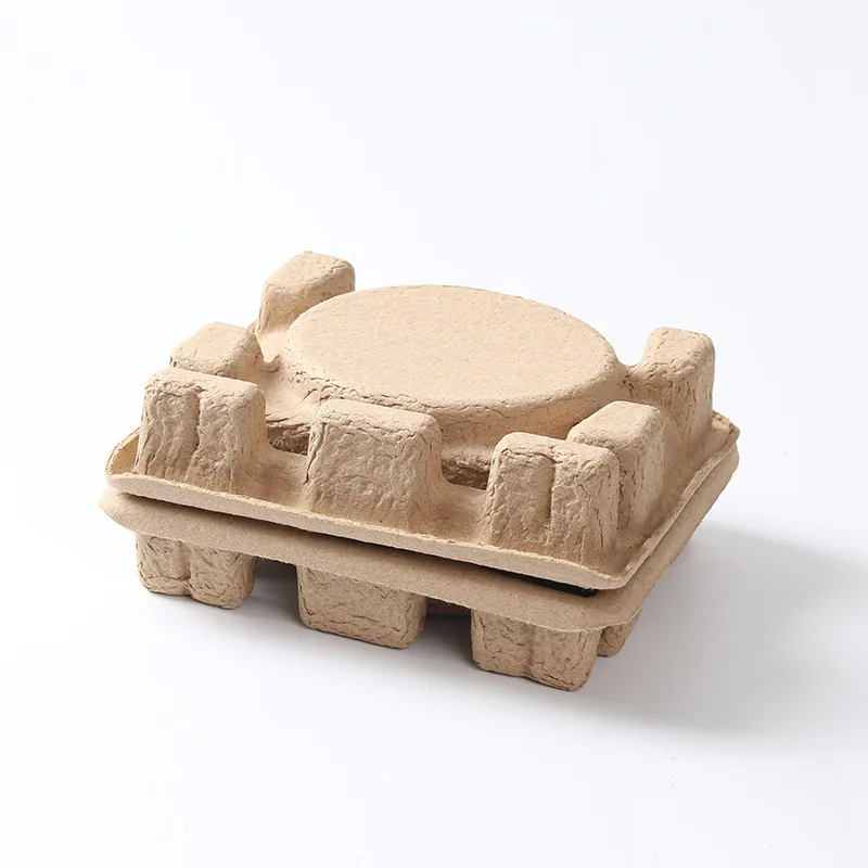 OEM/ODM Custom Biodegradable Sugarcane Pulp Tray Recyclable Fine Quality Paper Box Food Compostable Protection Factory