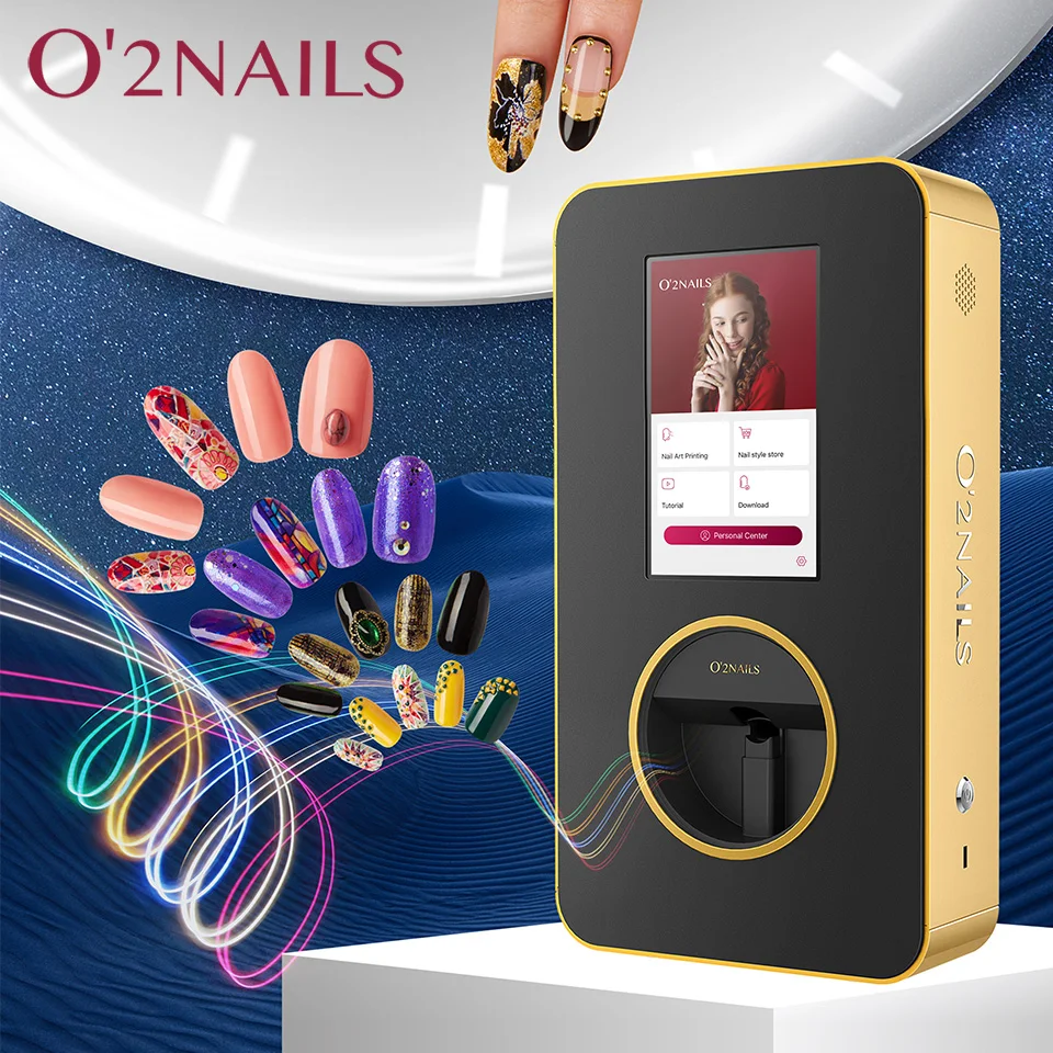O2NAILS Integrated digital nail printer machine X12.5 for commercial use