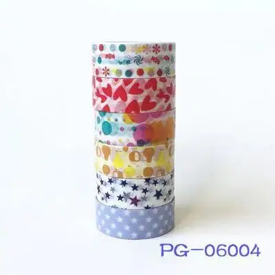 6 Rolls Washi Tape Set,Decorative Washi Masking Tape Set for DIY Crafts and Gift Wrapping (mix)