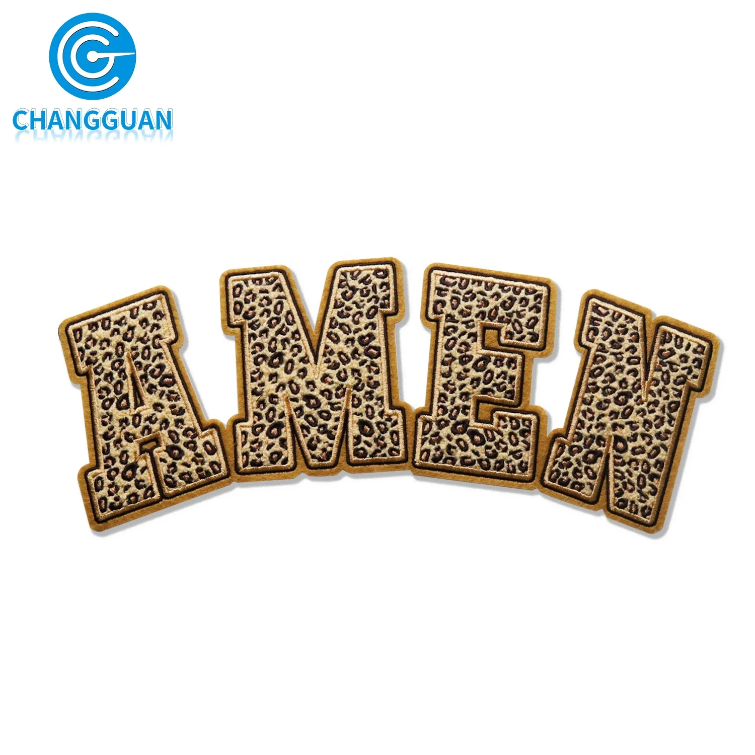 Hot Selling Festivals Large Jesus Cross Iron On Easter Chenille Patches For Clothing Custom Amen Embroidery