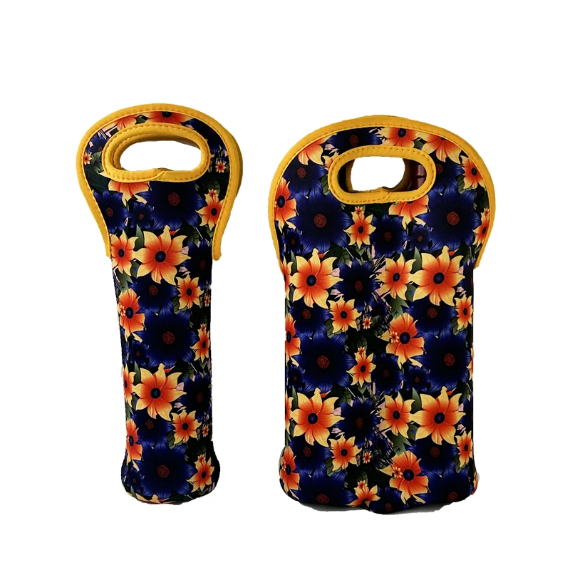 Wholesale Price Neoprene Wine Tote Insulated Bag Stubby Holder Single Bottle Wine Carrier for Beach Travel