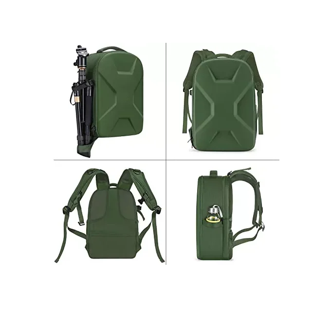 Customized Camera Backpack, DSLR/SLR/Mirrorless Photography Camera Bag 15-16 inch Waterproof Hardshell Case with Tripod Holder