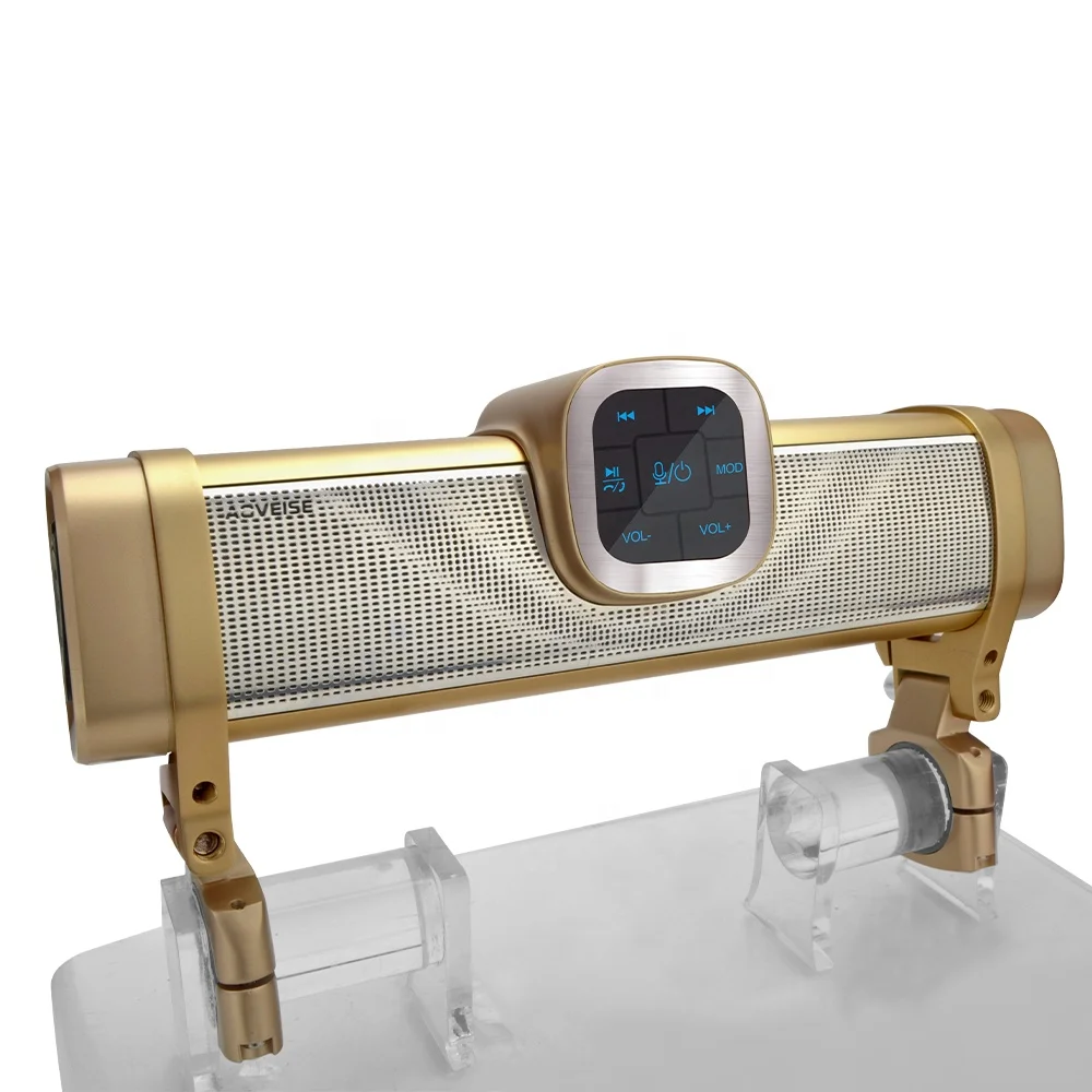 High quality loudspeaker sound Motorcycle scooter ATV UTV MP3 audio system speaker FM BT Voice Assistant  Charging Waterproof