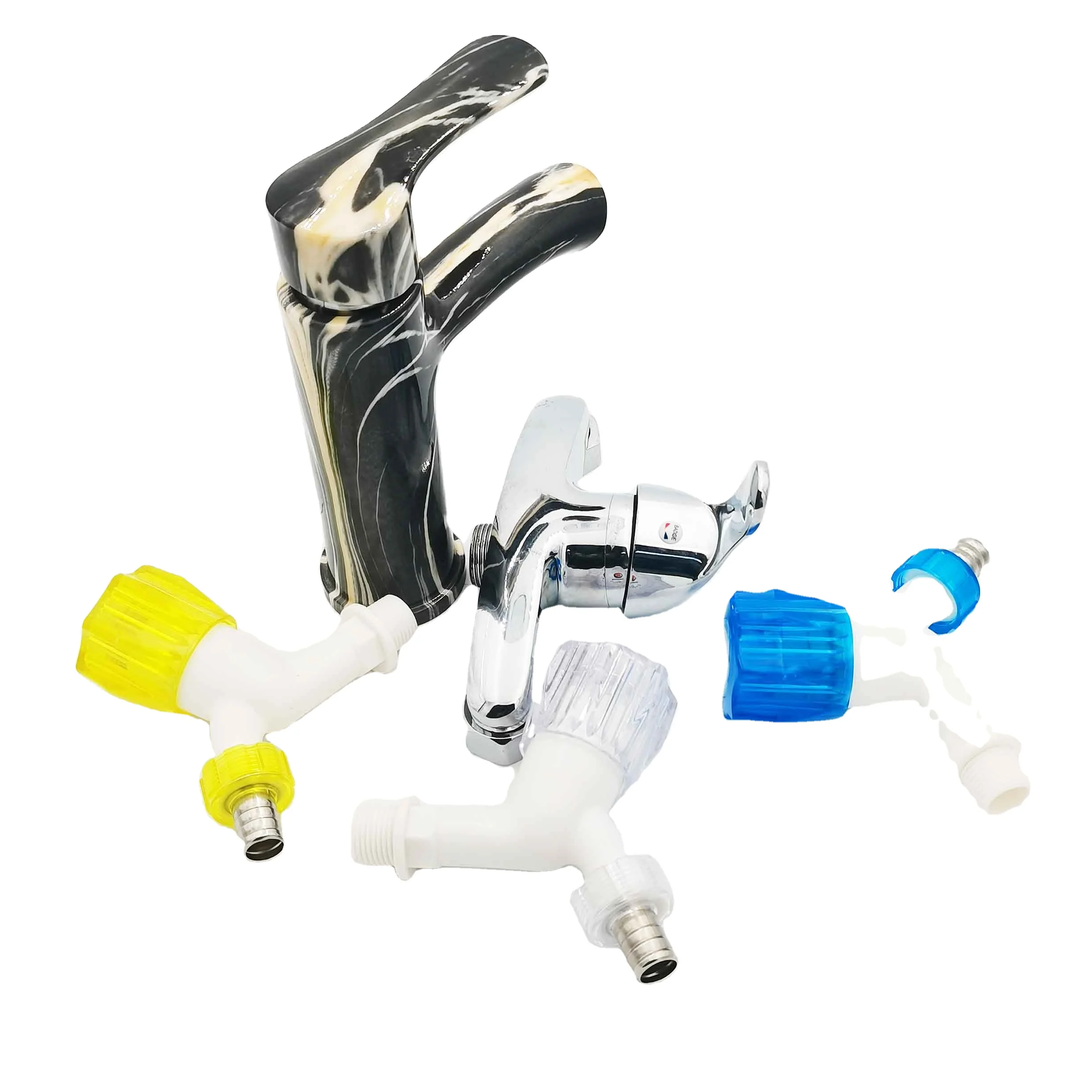 Faucet Garden Bathroom and Kitchen Washing Machine Water Tap Wall Mounted PVC Plastic Basin Faucets