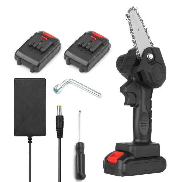 XWK  Mini 1200W Electric Chain Saw One-Hand Woodworking Rechargeable Lithium Battery Chainsaw Tool