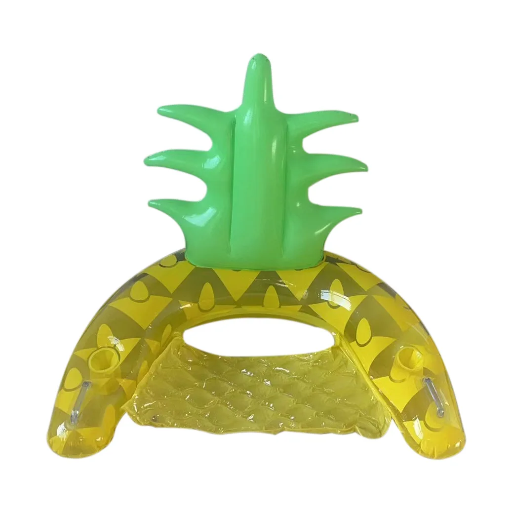 New Design Inflatable Water Floating Row Fruit Thickened Pvc Floating Lounge Pool Chair