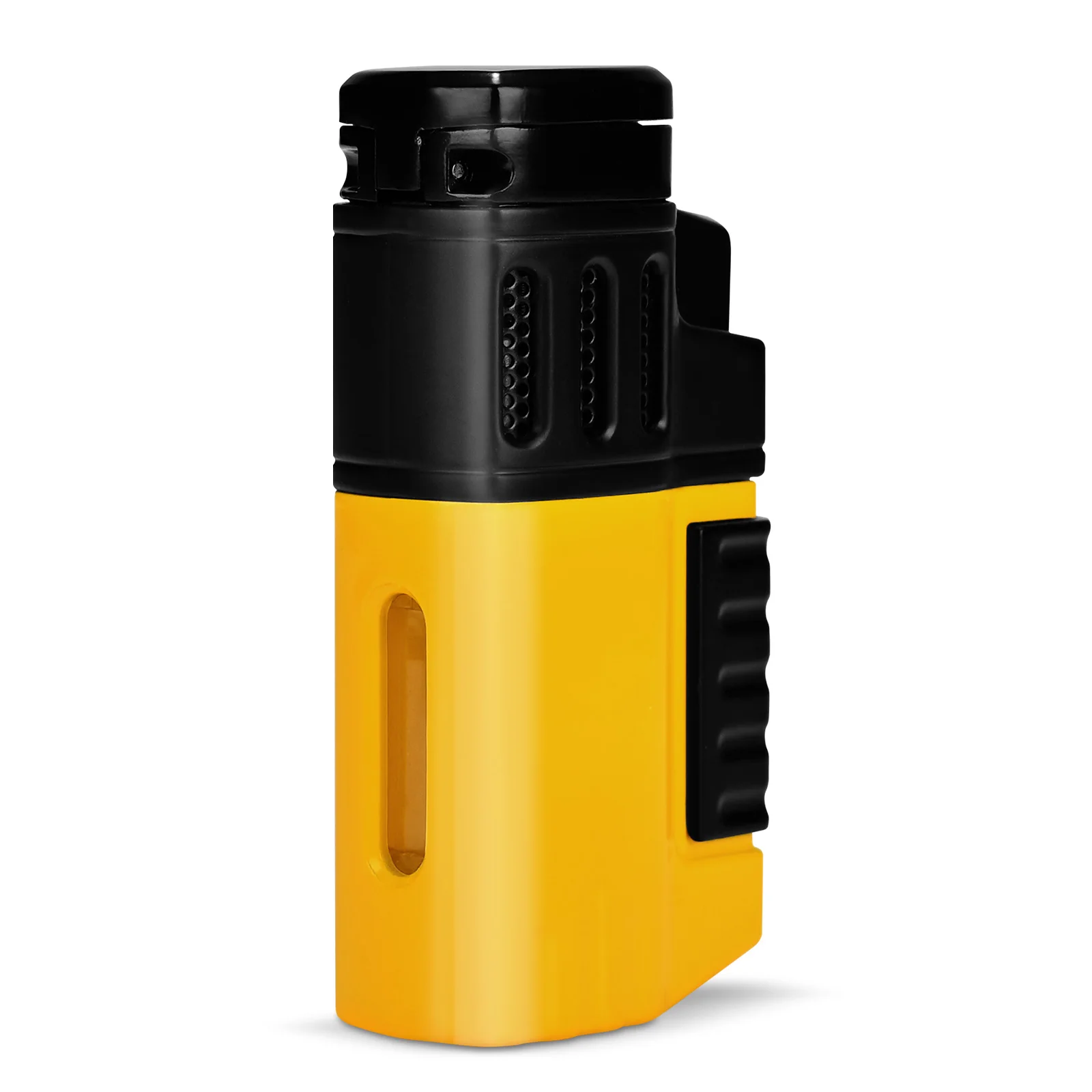 High Quality Simple Style Windproof Metal Cigar Torch Lighter Jet Flame Refillable Cigar Butane Cigar Lighter with Punch