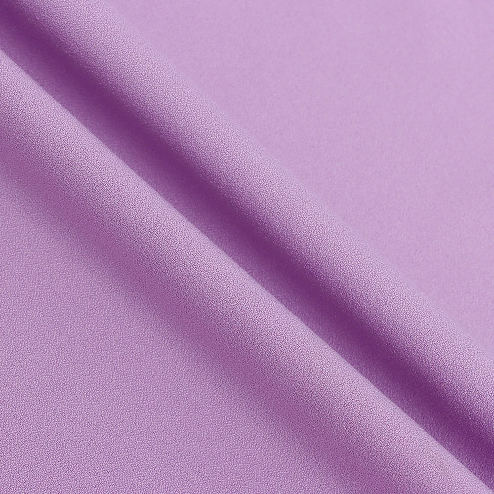 100 Polyester Spandex Soft Stretch Woven Como Crepe Plain Crinkle Printed Dyed  Moss Crepe Fabric