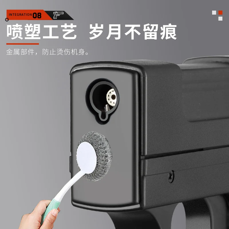 Hot selling gun model cigarette case auto pistol case built-in jet flame gas refillable torch lighter for cigar