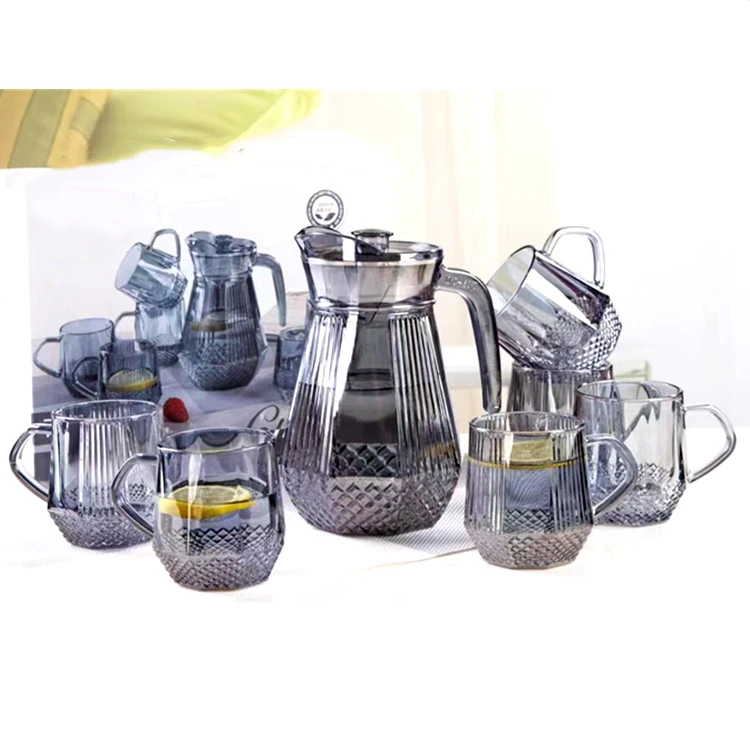 Factory Custom Gold Tea Infuser Green Set Luxury Water Jug Glass