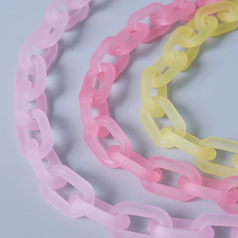 Wholesale DIY Colorful Acrylic Chain Crossbody Phone Straps Ornament Accessories Shoulder Bag Phone Purse Handbag Chain