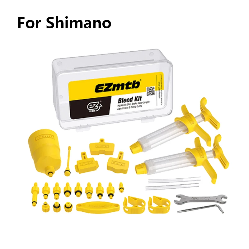 Ezmtb Hydraulic Mineral/ DOT 2 in 1 Brake Bleed Kit for Full Series of Shimano/ Avid Magura Formula Hayes