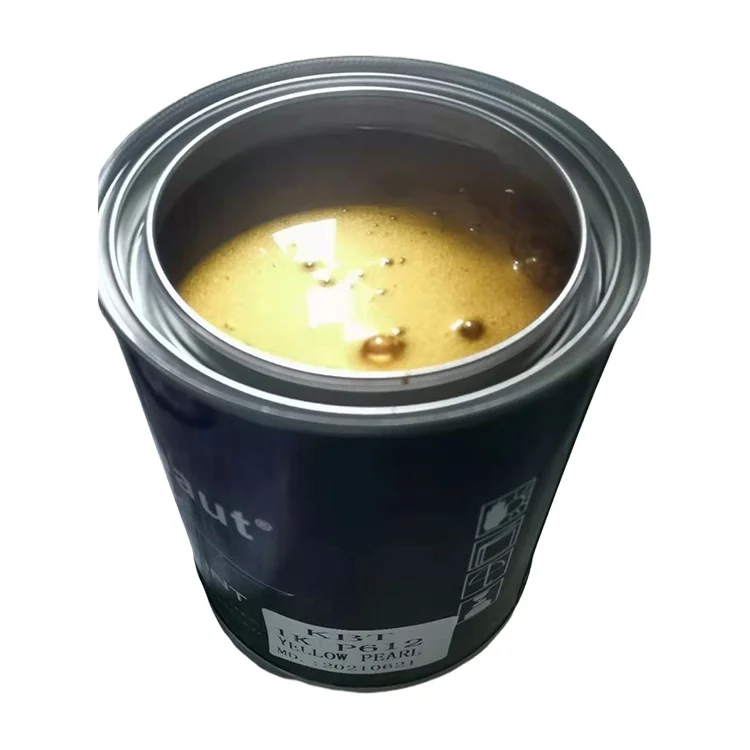 1K Car Paint P612 Yellow Pearl Paint With High Quality For Car Refinish