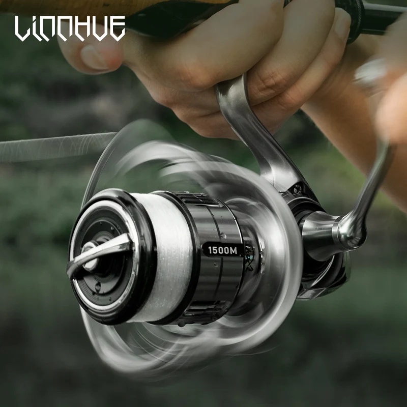 LINNHUE spinning fishing reel KS1500-2500 6+1 stainless steel bearing carbon fiber body ultralight fishing wheel spinning reel