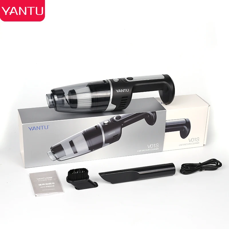 Перезаряжаемый ручной портативный мини-пылесос YANTU V01S 4500 па 12 В постоянного тока мощный автомобильный пылесос с