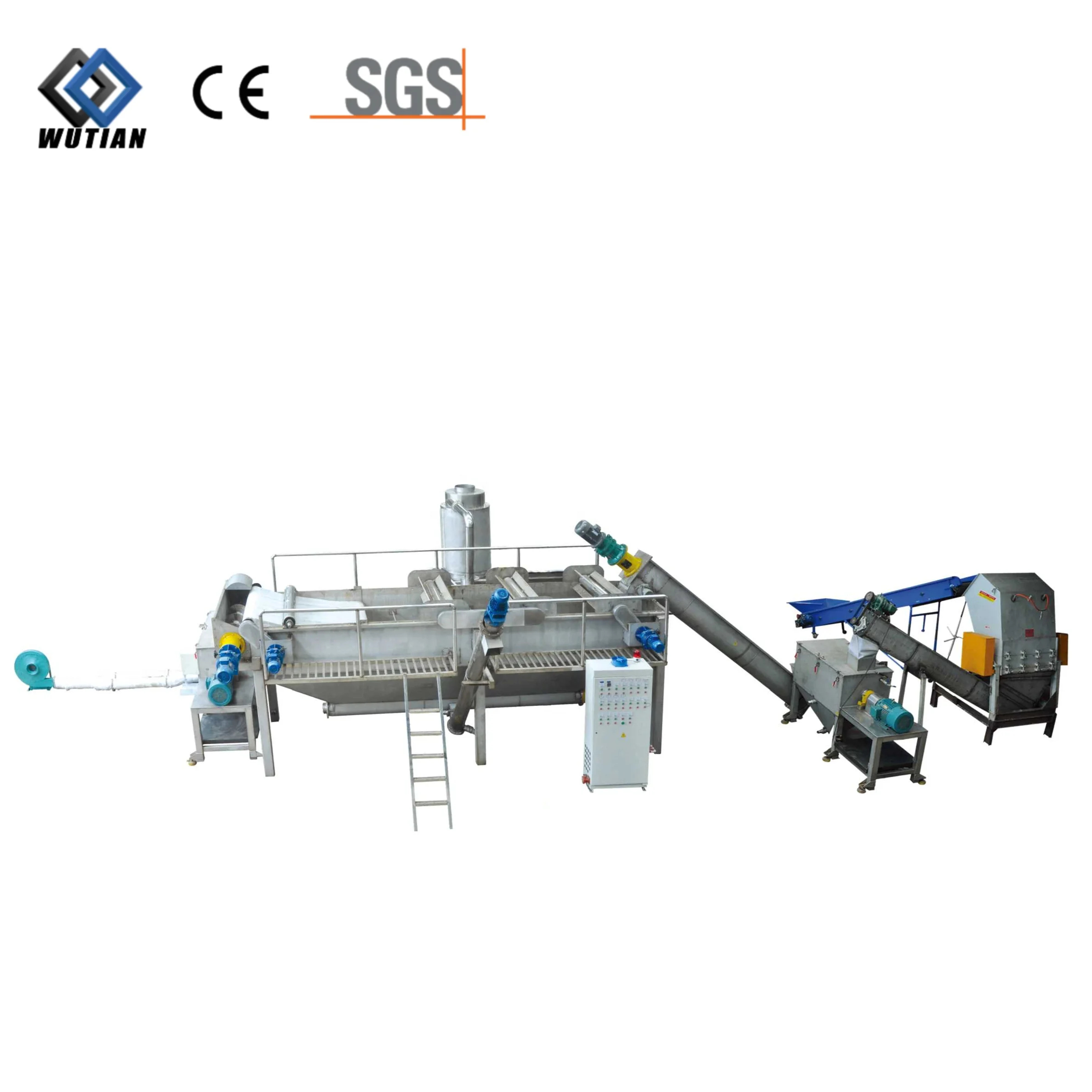 Automatic Plastic Washing Line PET Bottle Washing Line Plastic Film Hot Washing Line