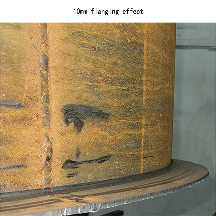 Hydraulic electric fan flange automatic flanging machine