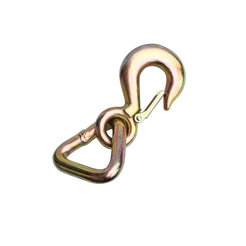 RY Heavy Duty Crane Equipment Hooks Forged Safety Hook with Triangle Ring