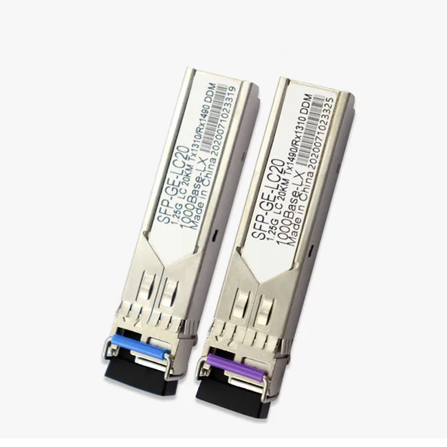 20km WDM BiDi SFP 1G DDM DOM GLC-BX-D GLC-BX-U transceiver