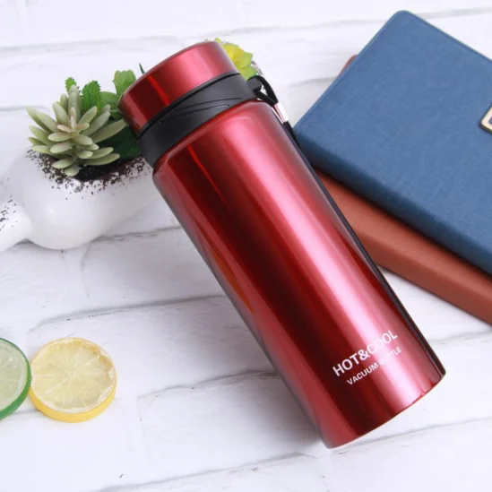 Wide Mouth Portable Sports Drinking Metal Water Bottle, Double wall Stainless Steel Insulated Hydro Vacuum Flask