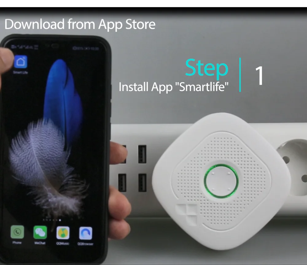 Emergency SOS Panic Alarm Tuya Smart Wifi  Siren   Anti Intruder Alarm with free samples pir motion and door sensors