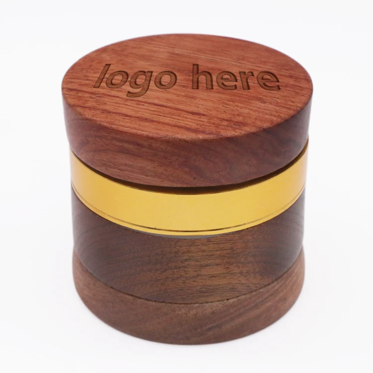 High Quality Smoking Accessories Wholesale Tobacco Stone wood Herb Grinder