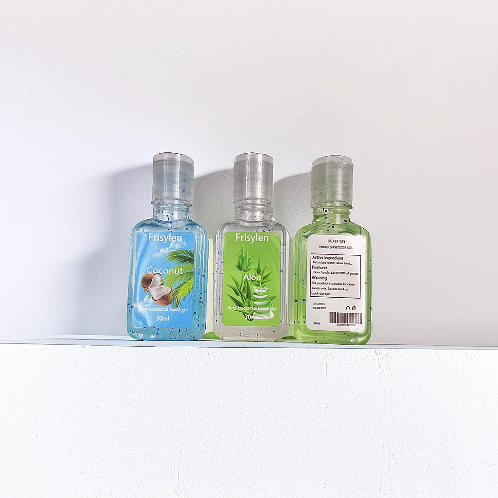 Фрисилен пользовательский pocketbac логотип дезинфицирующее средство для рук влага гидроалькрутой жидкий гель откидной Топ 30 мл дезинфицирующая бутылка