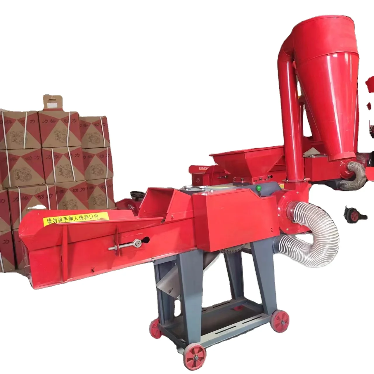 Dual purpose forage chaff cutter grinding machine silage corn stalk chopper cutting crusher machine