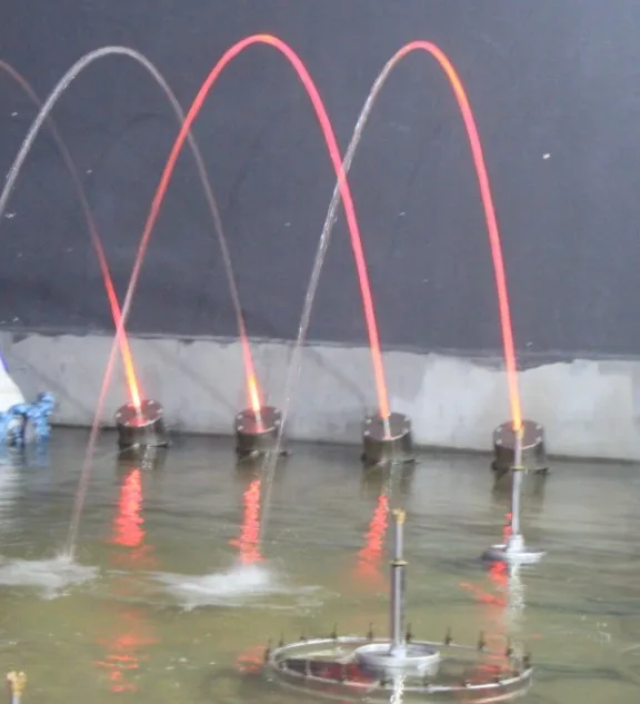 laminar jumping jet water beam fountain for garden decoration