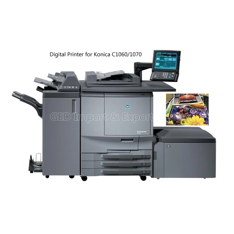 Used Digital Press Printing Machine DI Refurbished 1 Set Free Original Toner with Paper Tray for Konica Minolta C1060 C1070