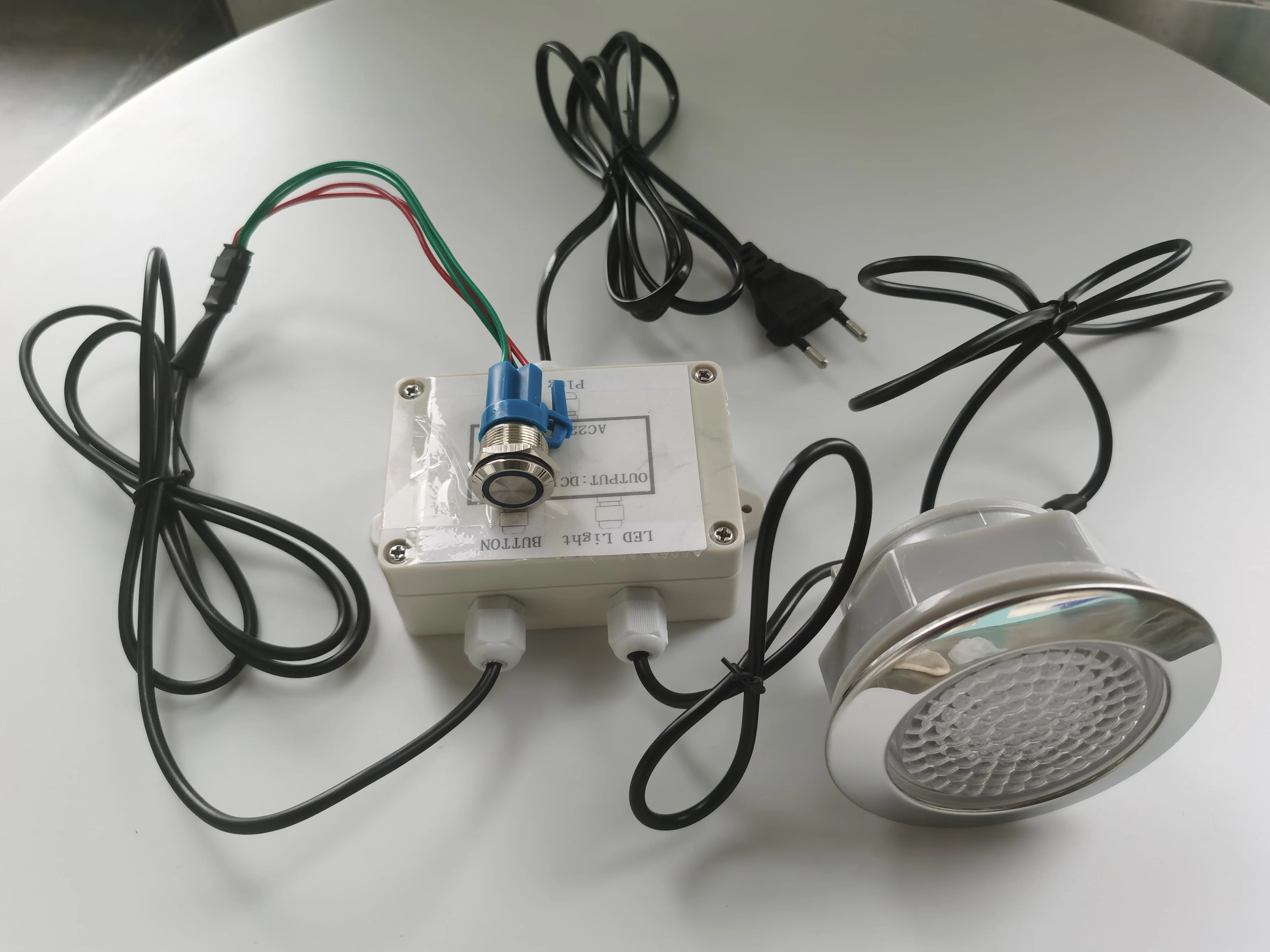 RGB Big Round Swimming Pool Bathtub Stainless Steel Led Bathtub Light System