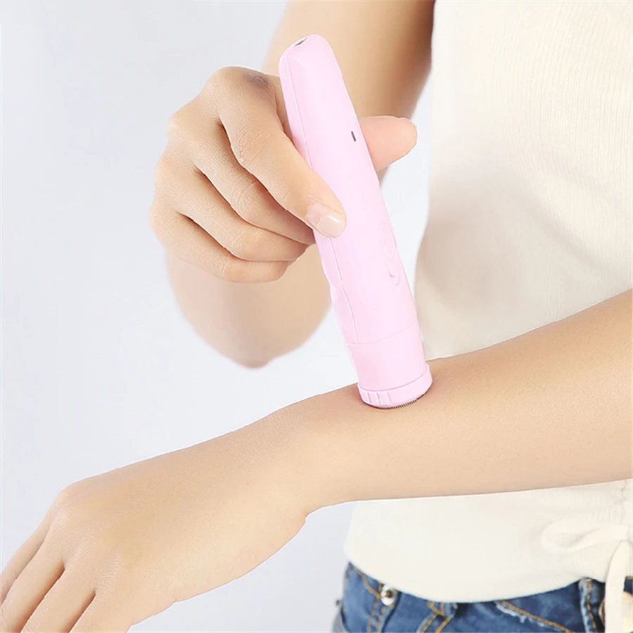 Painless Women Lady Body Shaver Facial Trimmer Hair Removal Device